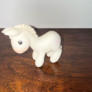 Precious Moments Donkey With Box And Tag 1980s